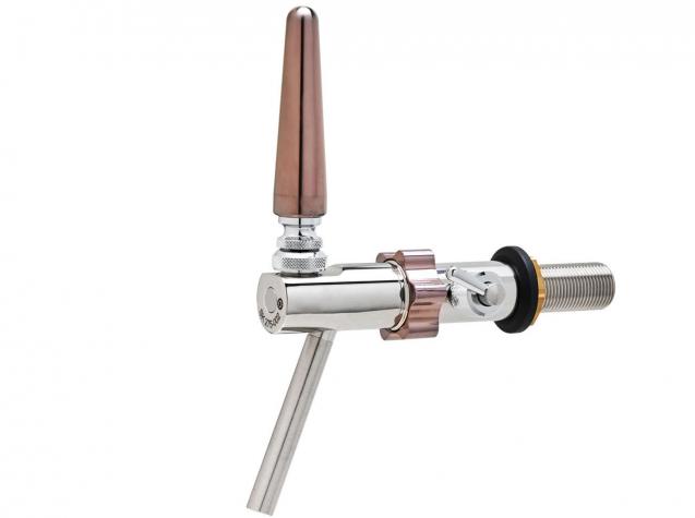  INOX handle and wing nut in PVD copper