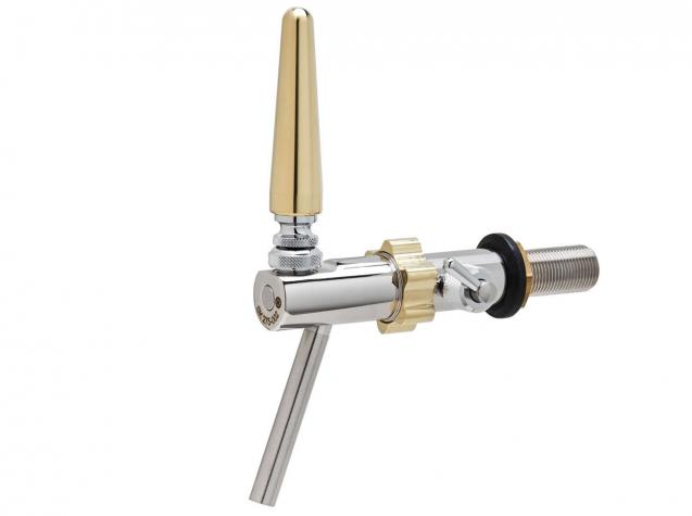 INOX handle and wing nut in PVD gold